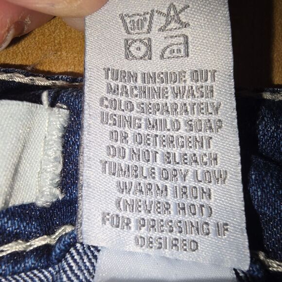 Love Nation Blue Ankle Cropped Tapered Fit Jeans 18W (JEA9) - Picture 7 of 10